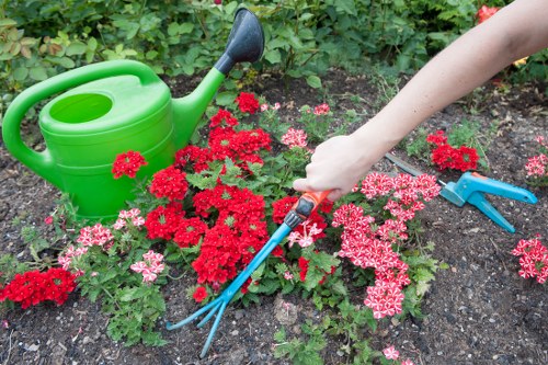 Garden service issue being recorded for resolution